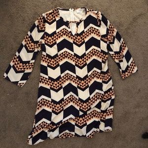 Dress with keyhole front